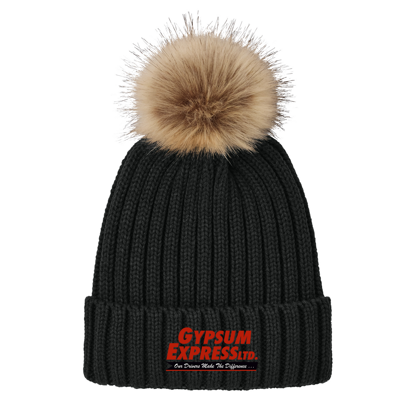Port Authority® Faux Fur Pom Beanie