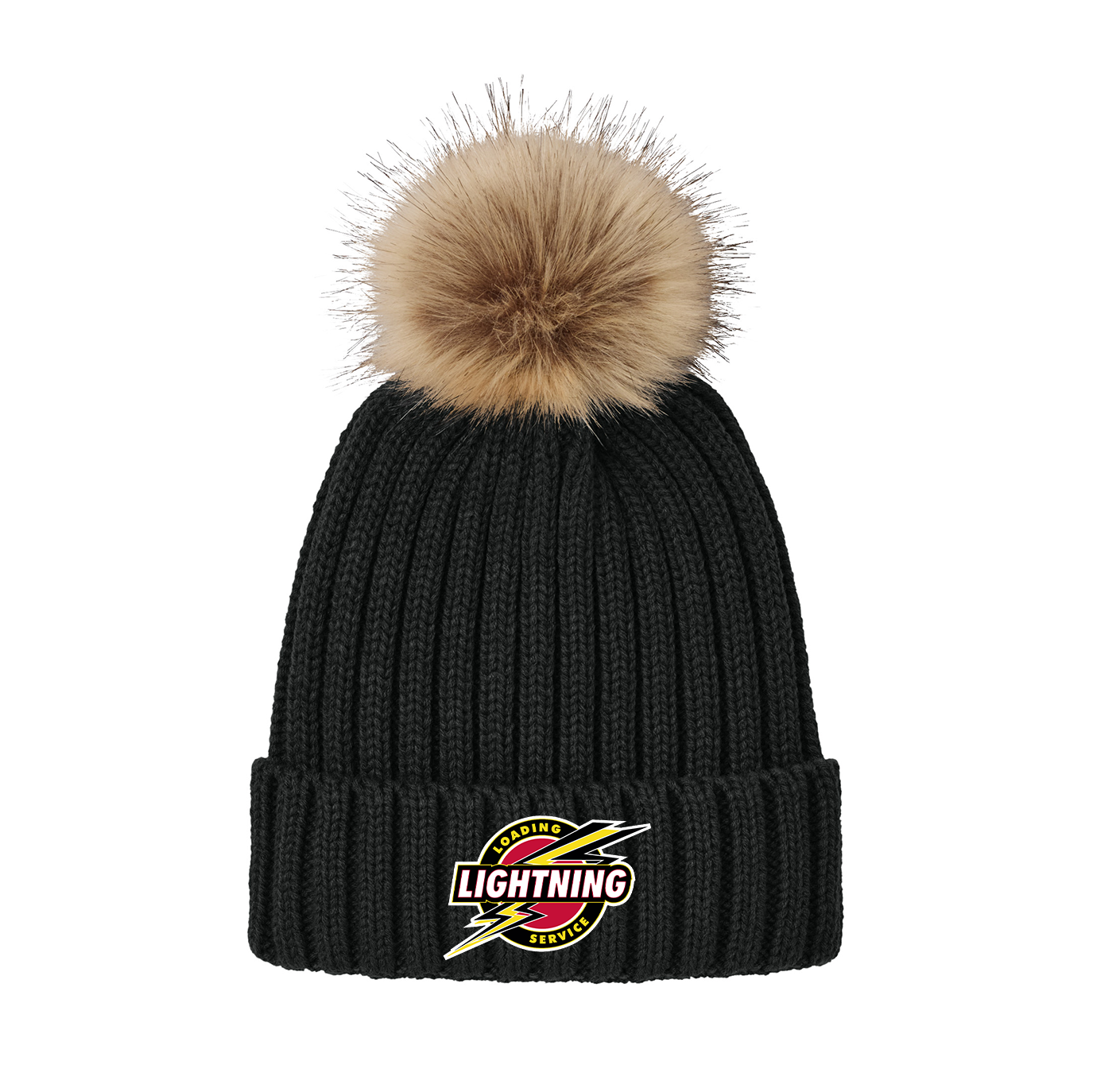 Port Authority® Faux Fur Pom Beanie