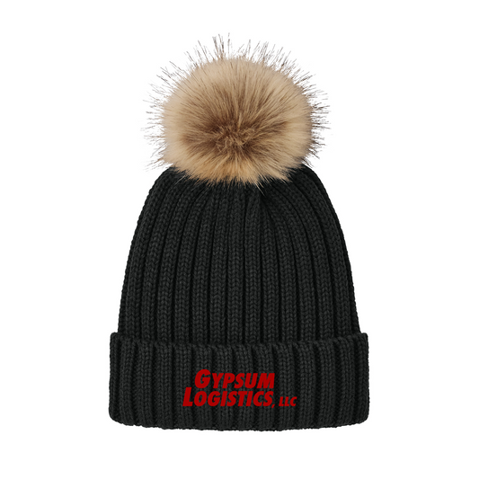 Port Authority® Faux Fur Pom Beanie