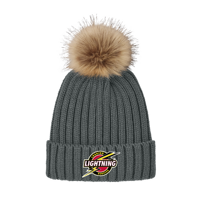 Port Authority® Faux Fur Pom Beanie