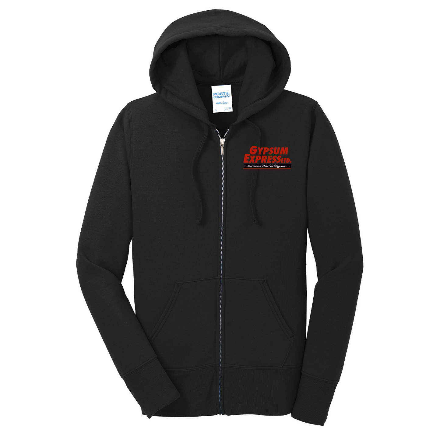 Port & Co™ Women's Core Fleece Full-Zip Hooded Sweatshirt