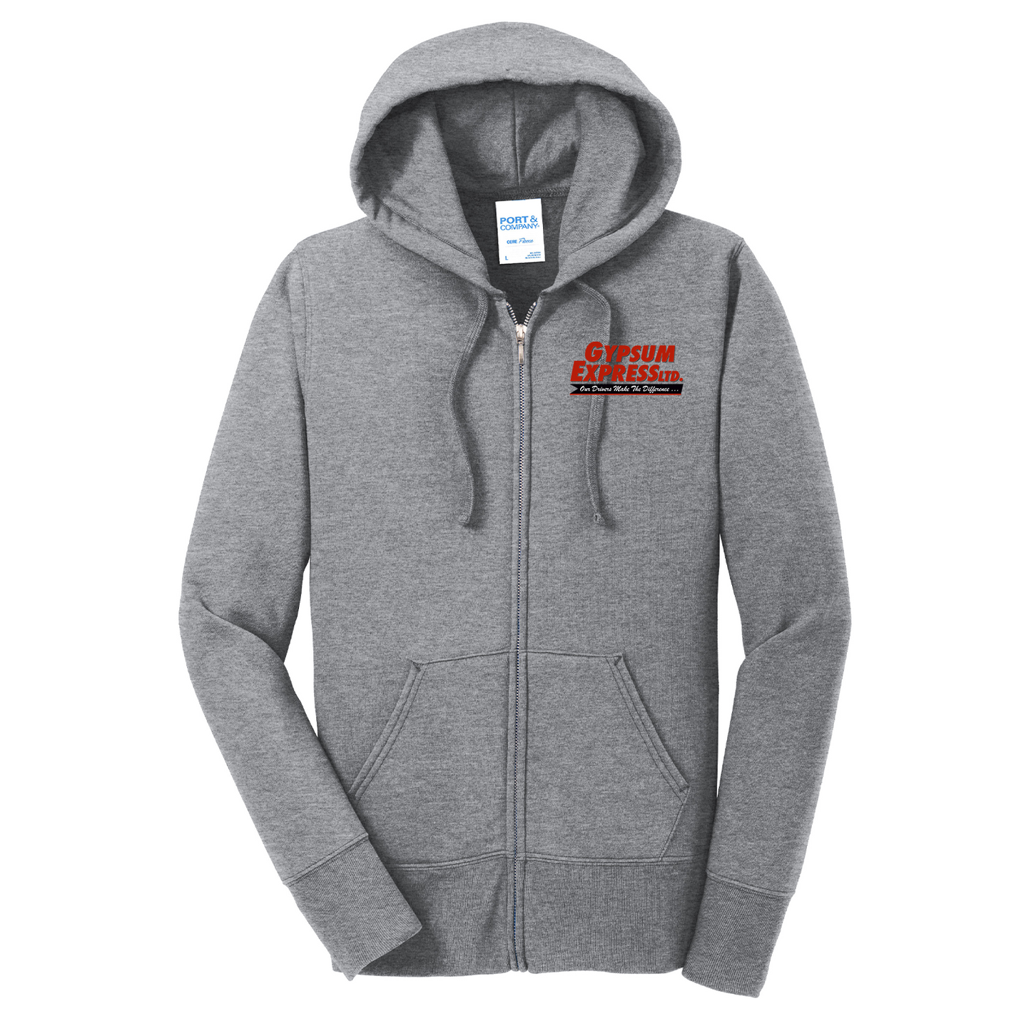 Port & Co™ Women's Core Fleece Full-Zip Hooded Sweatshirt