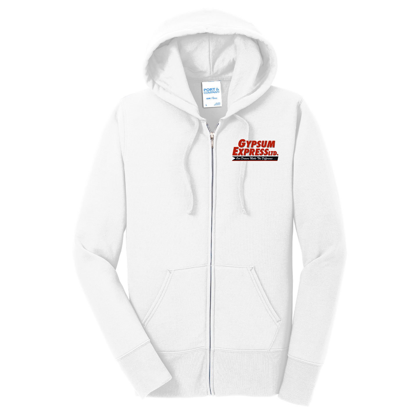 Port & Co™ Women's Core Fleece Full-Zip Hooded Sweatshirt