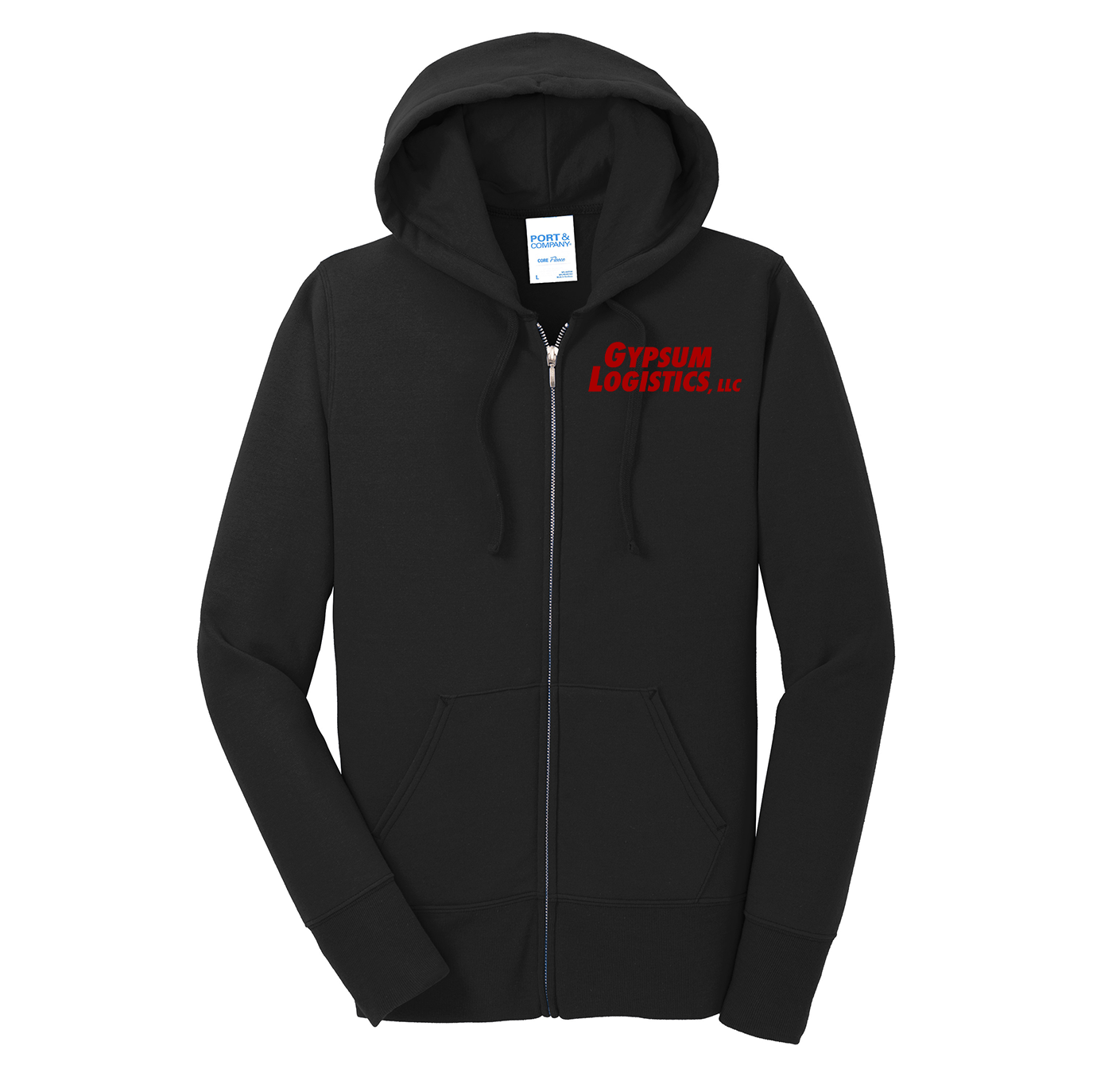 Port & Co™ Women's Core Fleece Full-Zip Hooded Sweatshirt