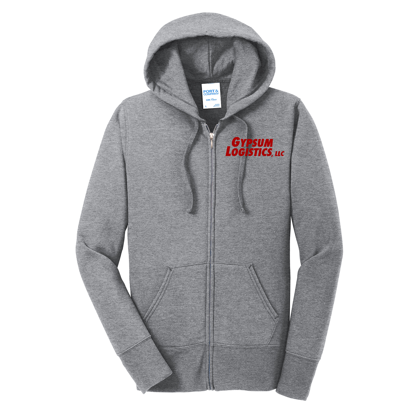 Port & Co™ Women's Core Fleece Full-Zip Hooded Sweatshirt
