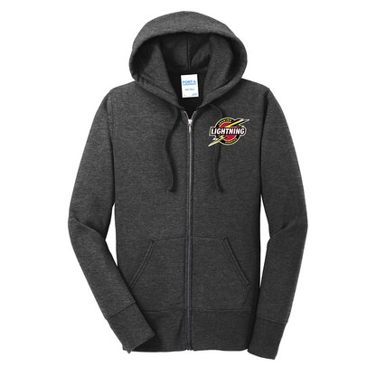 Port & Co™ Women's Core Fleece Full-Zip Hooded Sweatshirt