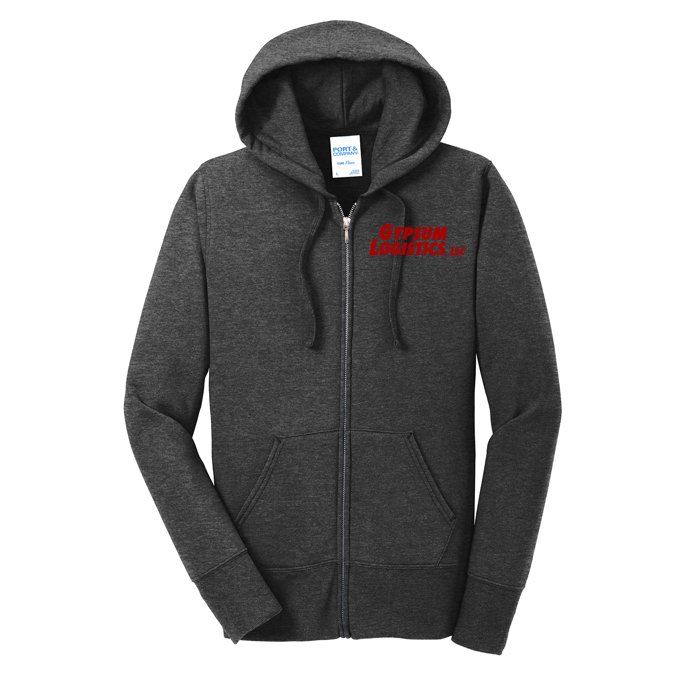 Port & Co™ Women's Core Fleece Full-Zip Hooded Sweatshirt