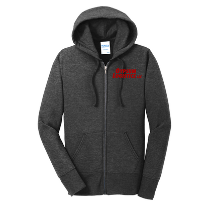 Port & Co™ Women's Core Fleece Full-Zip Hooded Sweatshirt