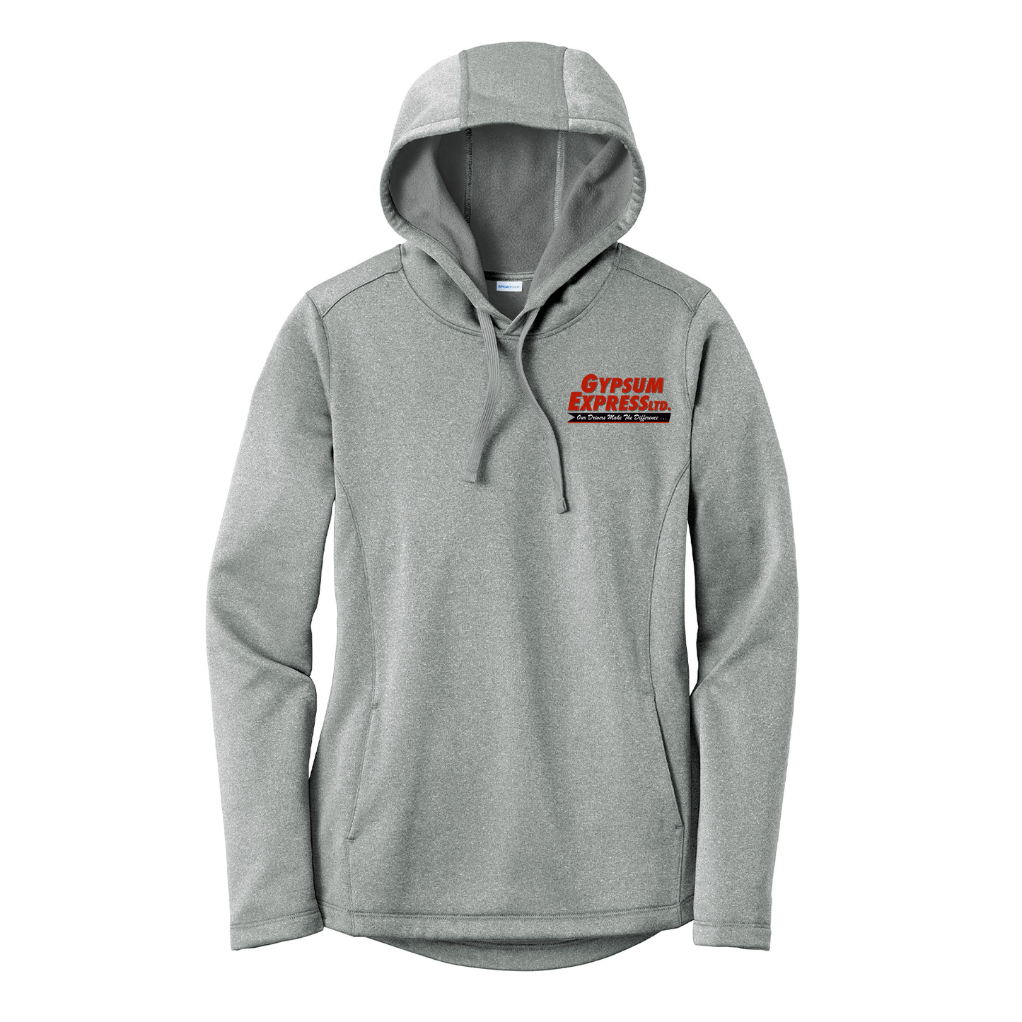 Sport-Tek® Women's PosiCharge ® Sport-Wick® Heather Fleece Hooded Pullover