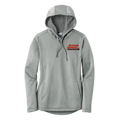 Sport-Tek® Women's PosiCharge ® Sport-Wick® Heather Fleece Hooded Pullover