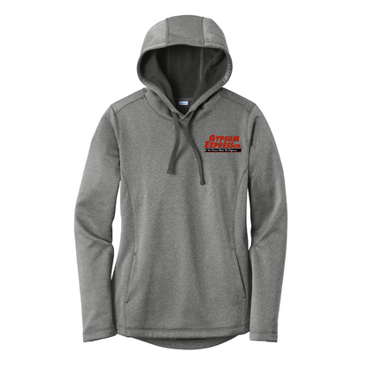 Sport-Tek® Women's PosiCharge ® Sport-Wick® Heather Fleece Hooded Pullover