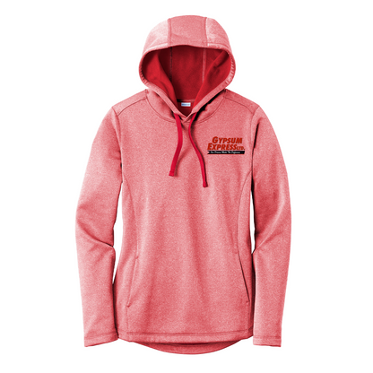 Sport-Tek® Women's PosiCharge ® Sport-Wick® Heather Fleece Hooded Pullover