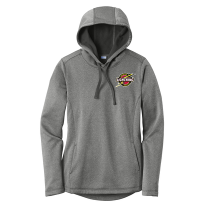 Sport-Tek® Women's PosiCharge ® Sport-Wick® Heather Fleece Hooded Pullover