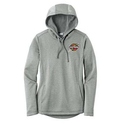 Sport-Tek® Women's PosiCharge ® Sport-Wick® Heather Fleece Hooded Pullover