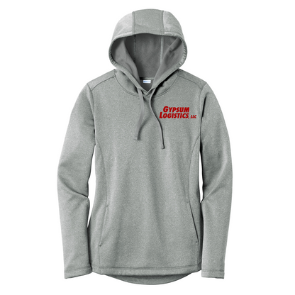 Sport-Tek® Women's PosiCharge ® Sport-Wick® Heather Fleece Hooded Pullover