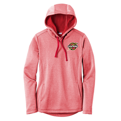 Sport-Tek® Women's PosiCharge ® Sport-Wick® Heather Fleece Hooded Pullover